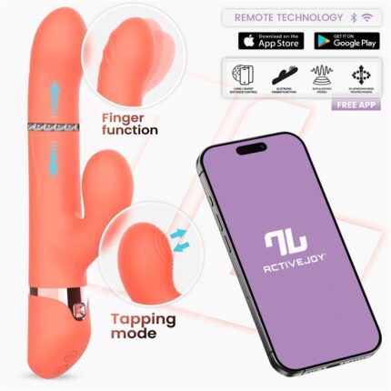 Mindy Vibrador con Anillo de Bolas, Pulsación y Control por APP