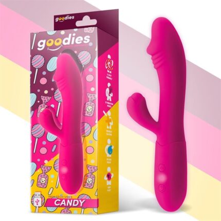 Candy Vibrador Punto G con Conejito USB de Silicona