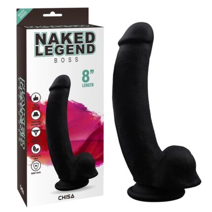 Dildo Realista Boss Color Negro 20,5 x 4,1 cm
