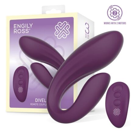 Vibrador Divel para Parejas con Mando y Diseño Ergonómico