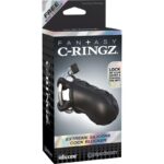 Jaula para Pene Fantasy C-Ringz de Silicona Color Negro - Imagen 2