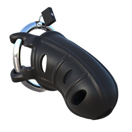 Jaula de Silicona Hardcore para el Pene Fantasy C-Ringz Color Negro