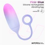 Huevo con APP Silicona Doble Capa Rosa/Azul - Imagen 4