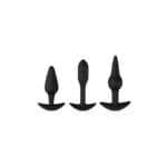 Kit de 3 Plugs Silicona Negro
