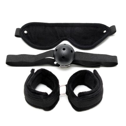 Set de Bondage 3 Piezas Color Negro