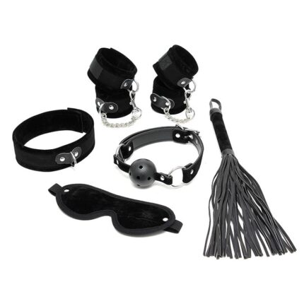 Set de Bondage 6 Piezas Color Negro