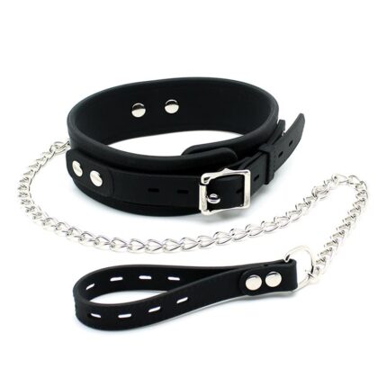 Latex Play Collar con Correa