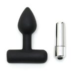 Latex Play Plug Anal con Bala Vibradora Color Negro - Imagen 3