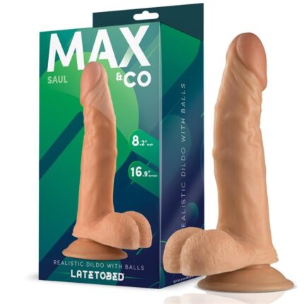 Saul Dildo Realista con Testículos 21 x 4,3 cm