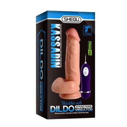 Vibrador Realista Con Mando Kassadin 17,5 x 4 cm