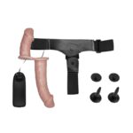 Arnés Dildo Doble con Vibración de 17,5 y 11 cm - Imagen 5