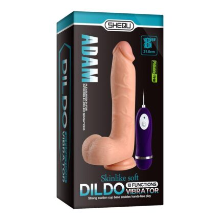 Vibrador Realista Control Remoto Adam 21 X 4,5 cm