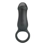 Anillo Vibrador Silicona USB Negro Trae - Imagen 3