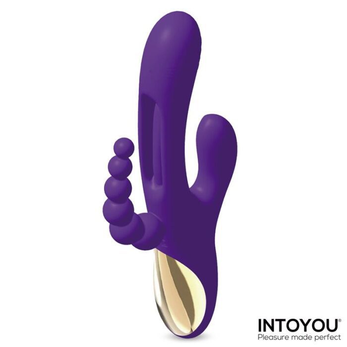 Vibrador con Lengua Flipping y Cadena Anal Triya