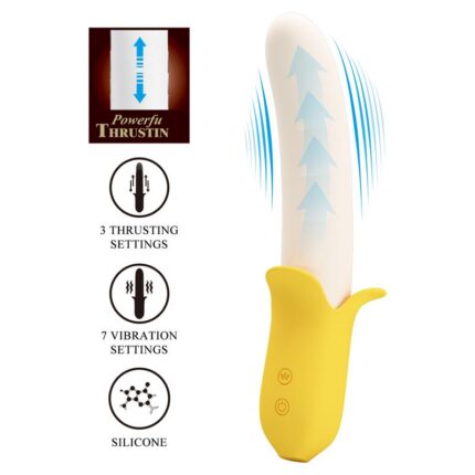 Vibrador con Thrusting USB Banana Geek