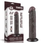 Dildo 20 x 3,8 cm con Piel Deslizante y Retráctil - Imagen 2