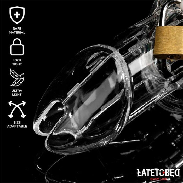 Jaula de Castidad para Pene Long Transparente - Imagen 7