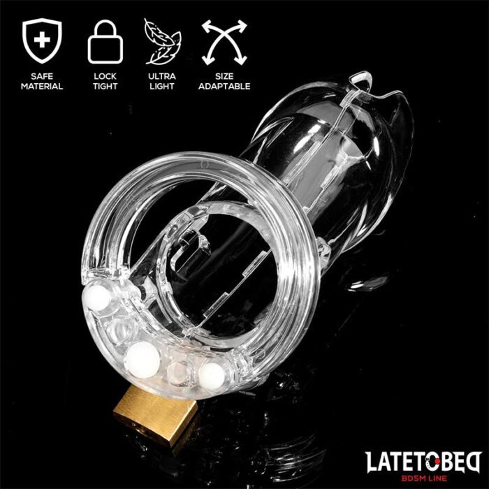 Jaula de Castidad para Pene Long Transparente - Imagen 3