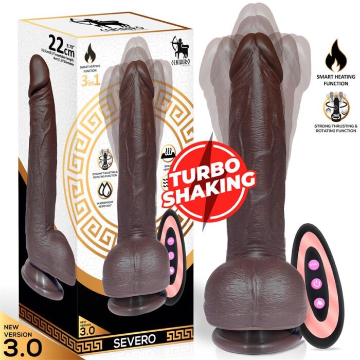 Severo Dildo Vibrador Realista Multifunción 22 x 4 cm - Imagen 4