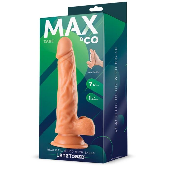 Zane Dildo Realista con Testículos 19,5 x 3,8 cm - Imagen 5