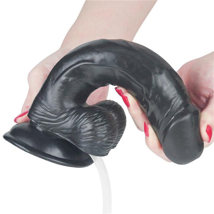 Dildo Eyaculador Negro 23 x 4,5 cm - Imagen 7