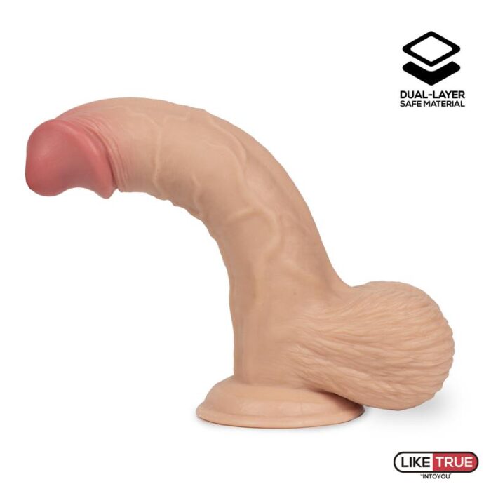 Fentok Dildo Doble Capa con Testículos 19 x 4 cm - Imagen 4