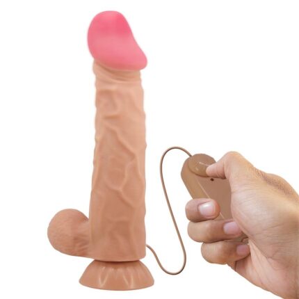 Vibrador Realista Piel Deslizante 24 x 5 cm