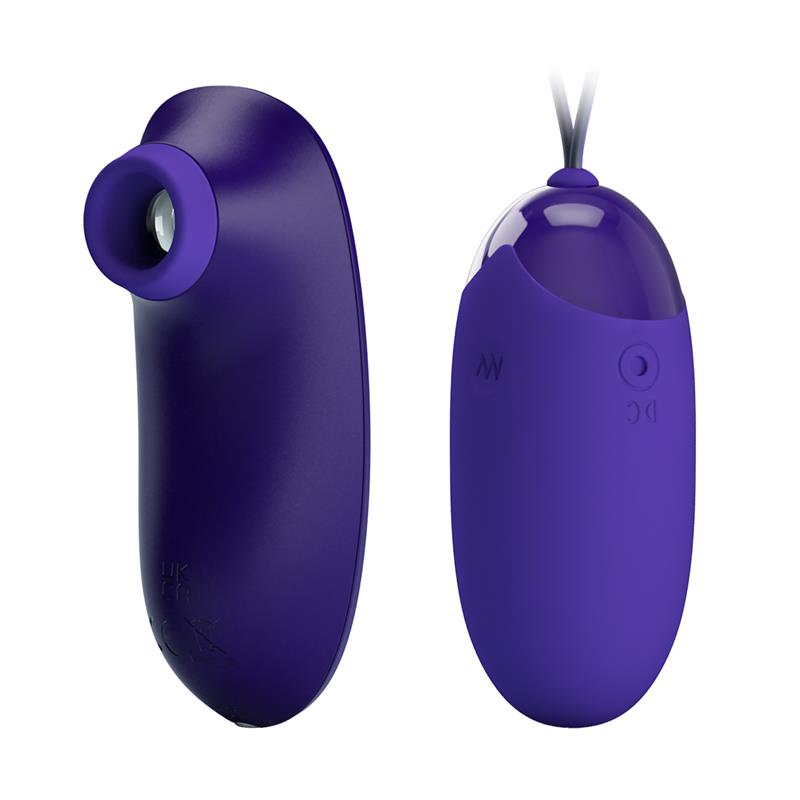 Succionador de Clítoris y Huevo Vibrador Succionador de Clítoris y Huevo Vibrador