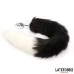 Plug Anal con Cola Blanca y Negra 40 cm - Imagen 6