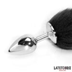 Plug Anal con Cola Blanca y Negra 40 cm - Imagen 4