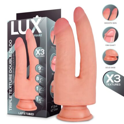 Franz Dildo Doble Triple Densidad 23 y 21 cm