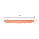 Dildo Doble Color Natural 37 x 4 cm - Imagen 2